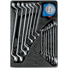 Набор накидных и рожковых ключей KING TONY 9-90315MR рулетка, 15 предметов