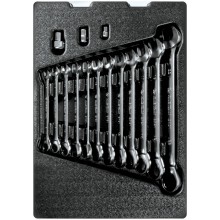 Набор трещоточных комбинированных ключей KING TONY 9-10115MR, 15 предметов