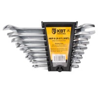 Набор гаечных рожковых ключей КВТ НКР-8 (8-27)