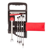 Набор комбинированных ключей MATRIX 14793 трещоточных 5 шт.