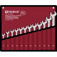 Набор гаечных ключей Thorvik W3S12ETB комбинированных, в сумке, 6-22 мм, 12 предметов EURO