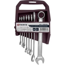 Набор ключей гаечных комбинированных Thorvik CWS0008 8-19 мм, 8 предметов Набор ключей гаечных комбинированных Thorvik CWS0008 8-19 мм, 8 предметов