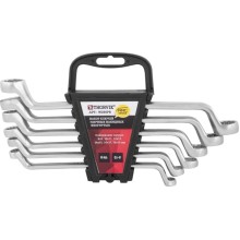 Набор ключей гаечных накидных изогнутых Thorvik W2S6PR 8-19 мм, 6 предметов Набор ключей гаечных накидных изогнутых Thorvik W2S6PR 8-19 мм, 6 предметов