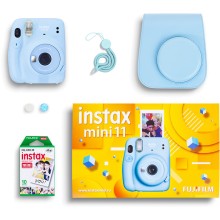 Набор Fujifilm Instax Mini 11 Blue Geometric Set (камера Mini 11 Blue + картридж 10 снимков + чехол) Набор Fujifilm Instax Mini 11 Blue Geometric Set (камера Mini 11 Blue + картридж 10 снимков + чехол)