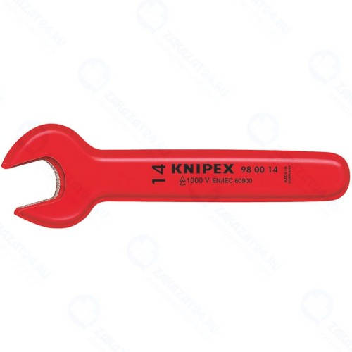 Изолированный гаечный ключ KNIPEX KN-980015 рожковый, 15мм