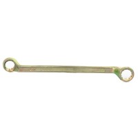 Накидной гаечный ключ 17 х 19 мм, желтый цинк, СИБРТЕХ 14626