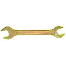 Рожковый гаечный ключ 14 х 15 мм, желтый цинк, СИБРТЕХ 14308