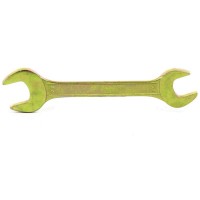 Рожковый гаечный ключ 24 х 27 мм, желтый цинк, СИБРТЕХ 14314