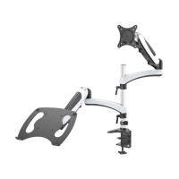 Кронштейн для монитора/ноутбука Cactus CS-VM-LH08-AL серебряный 13"-27"