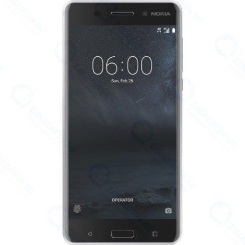 Смартфон Nokia 6 Dual Sim (TA-1021) Silver