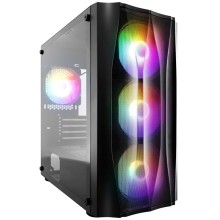Корпус 1STPLAYER FIREBASE X3-M Black mATX X3-M-BK-4F1