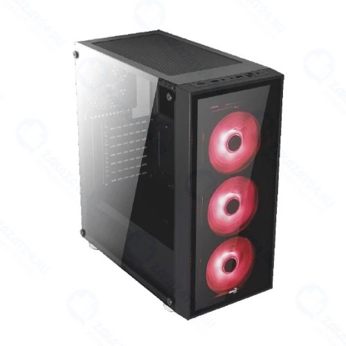 Корпус Aerocool Quartz RED ATX без БП 4713105968934