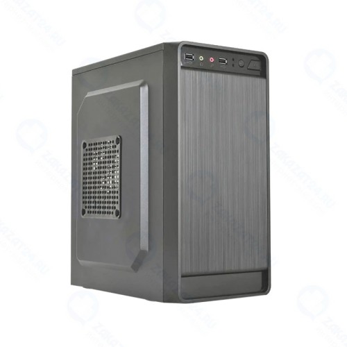 Корпус Minitower ExeGate BAA-108 Black, mATX, (AAA450, 80mm), 2*USB, Audio