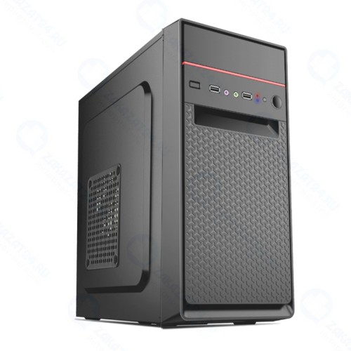 Корпус Minitower ExeGate BAA-107U Black, mATX, (AAA400, 80mm), 1*USB+2*USB3.0, Audio