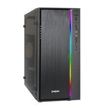 Корпус ExeGate mEVO-9301 Black-RGB light mATX без БП EX283754RUS Корпус ExeGate mEVO-9301 Black-RGB light mATX без БП EX283754RUS