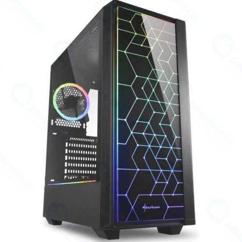 Корпус Sharkoon LIT 100 RGB led Black ATX