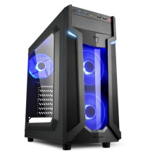 Корпус Sharkoon VG6-W blue led чёрный