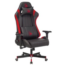 Кресло геймерское A4Tech Bloody GC-990 черный/красный искусственная кожа на ножках металл