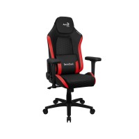 Кресло геймерское Aerocool CROWN Leatherette Black Red (150кг, искуственная кожа, 2 подушки, 2D подлокотник)