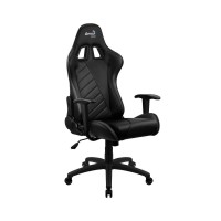 Кресло геймерское Aerocool AC110 AIR All Black, черное, до 150 кг, ШxДxВ : 69x70x121-131см, газлифт