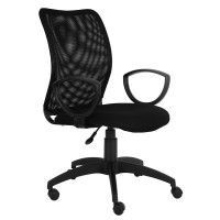 Кресло офисное БЮРОКРАТ CH-599AXSN/TW-11 спинка черная сетка, сиденье черное TW-11