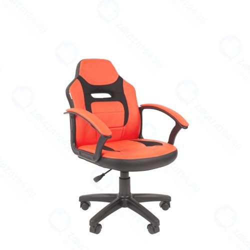 Кресло детское Chairman Kids 110 Россия экопремиум черный/красный