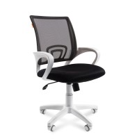 Кресло для персонала Chairman 696 Россия белый пластик TW-11/TW-01 черный