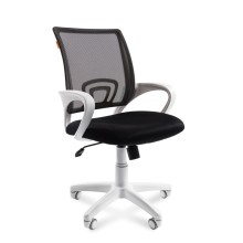 Кресло для персонала Chairman 696 Россия белый пластик TW-11/TW-01 черный