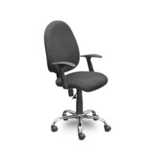 Кресло для персонала Easy Chair 223 PC ткань серая С73, хром