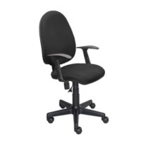 Кресло для персонала Easy Chair 325 PC ткань черная С11, пластик