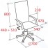 Кресло руководителя Easy Chair 507 TPU net к/з черный, сетка,