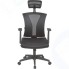 Кресло руководителя Easy Chair 649 TTW эргономичное, сетка, ткань TW черный, пластик черный