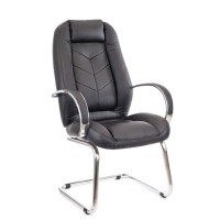 Кресло для персонала Everprof Drift Full CF экокожа черный