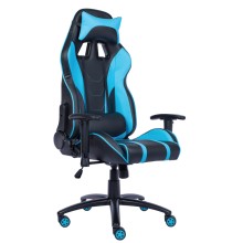 Кресло геймерское Everprof Lotus S16 экокожа голубой