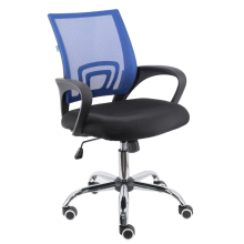 Кресло для персонала Everprof EP 696 сетка синий Кресло для персонала Everprof EP 696 сетка синий