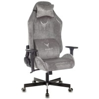 Кресло геймерское Knight N1 Fabric серый Light-19 с подголов. крестовина металл