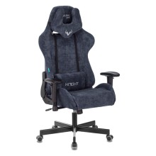 Кресло геймерское Knight N1 Fabric синий Light-27 с подголов. крестовина металл