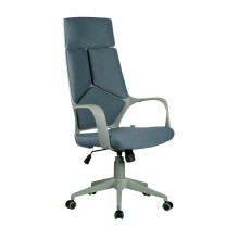 Кресло руководителя RCH 8989 Серый пластик/Серая ткань (60)