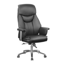 Кресло руководителя RIVA CHAIR RCH 9501 натуральная кожа чёрный