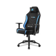 Кресло геймерское Sharkoon Skiller SGS20 Игровое кресло чёрно-синее (ткань, регулируемый угол наклона, механизм качания)