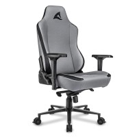 Кресло геймерское Sharkoon Skiller SGS40 серое (синтетическая кожа, 4D, газлифт 4 кл.)
