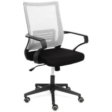 Кресло для персонала TETCHAIR MESH-4, ткань, черный/серый