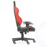 Кресло геймерское WARP Sg чёрно-красное (экокожа, алькантара, регулируемый угол наклона, механизм качания)