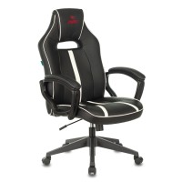 Кресло геймерское Zombie VIKING ZOMBIE A3 WH черный/белый искусственная кожа