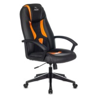 Кресло геймерское Zombie 8 черный/оранжевый искусственная кожа крестовина пластик
