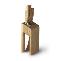 Набор ножей APOLLO Genio Woodstock, 4 предмета с подставкой