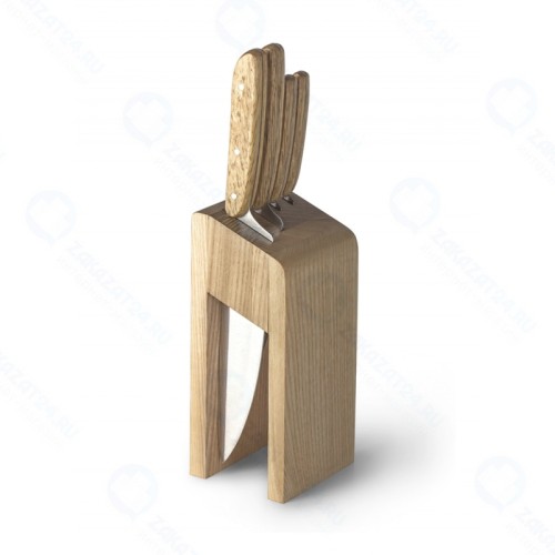 Набор ножей APOLLO Genio Woodstock, 4 предмета с подставкой