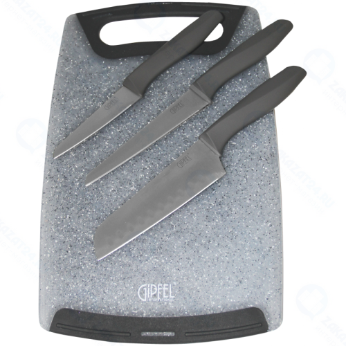 Набор кухонных ножей с доской Gipfel 3258