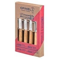 Набор ножей Set "Les Essentiels" Olive деревянная рукоять, нержавеющая сталь, коробка, 002163