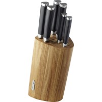 Набор кухонных ножей на подставке SCANPAN серия Maitre D 97010600, мартенситная нержавеющая сталь + дерево, 7 предметов